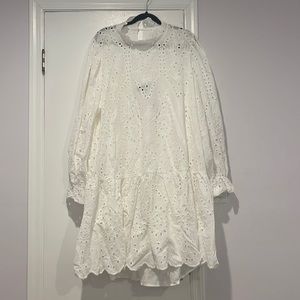 Eloquii NWT white Eyelet dress . very pretty !
